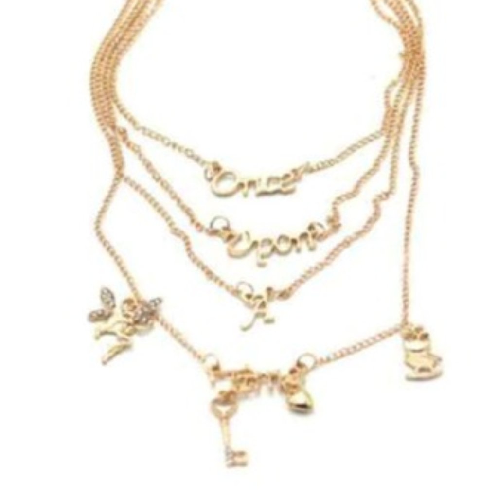 2/$20 Once Upon A Time Gold Necklace